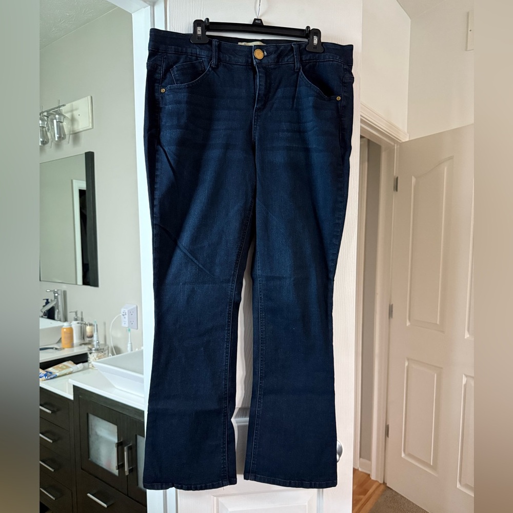 Democracy Women's Dark Blue Flare Jeans